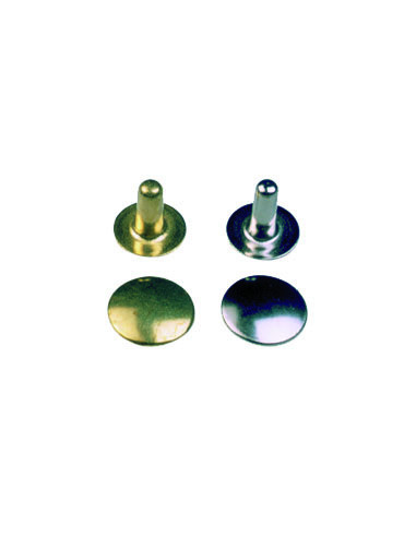 RIVET COMPLET LAITON N° 8  LONG - hauteur 12.4mm