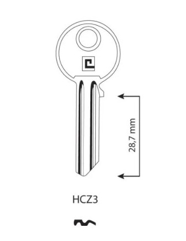 CLE/EBAUCHE HCZ3 - BOITE DE 100