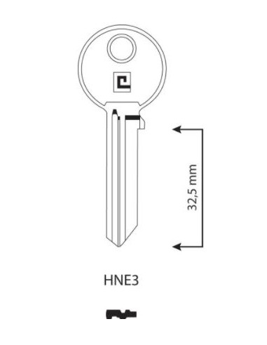 CLE/EBAUCHE HNE3 - BOITE DE 100