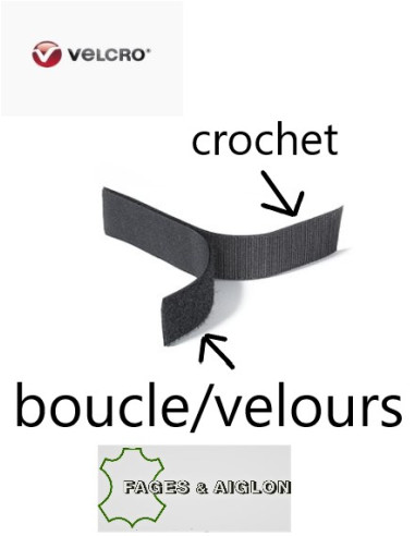 AUTO AGRIPPANT 20MM - ROUL DE 25M - BOUCLE - DE LA MARQUE VELCRO®