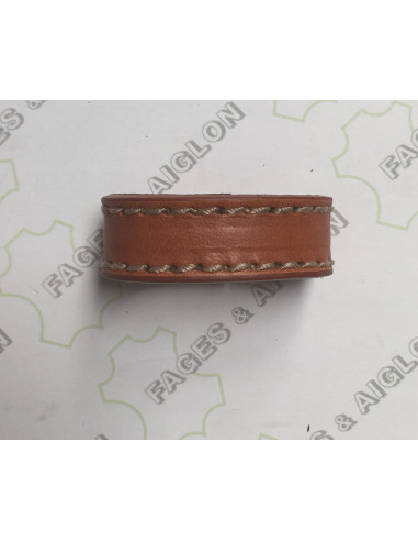 PASSANT CUIR COUSU 30MM - naturel