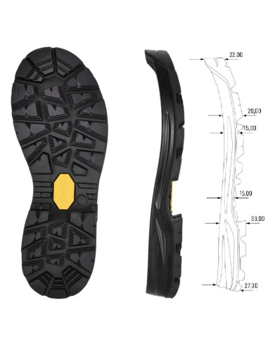 SEMELLE VIBRAM SNIPER 1218B