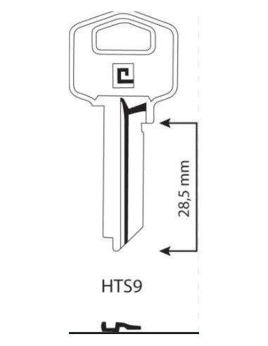 CLE/EBAUCHE HTS9 - BOITE DE 100